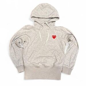 Comme Des Garcons Play Grey Slim Fit Hoodie